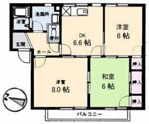 安芸中野駅 徒歩11分 2階の物件間取画像